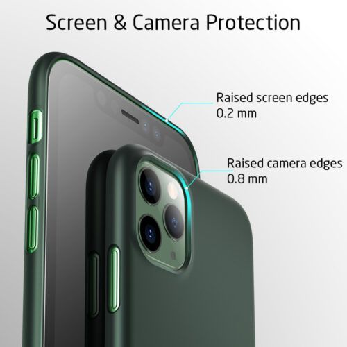 Alternative view of ESR iPhone 11 Pro Max Liquid Shield Hard Case Pine Green