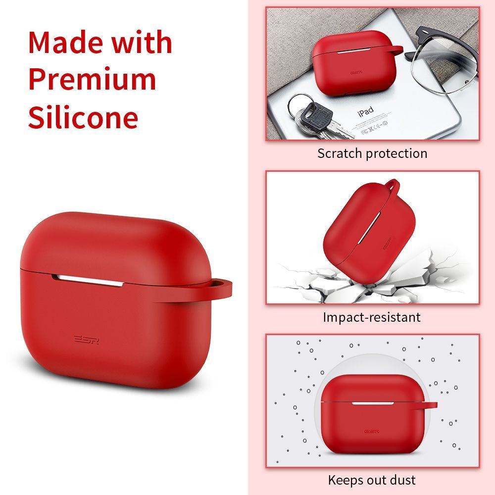 ESR AirPods Pro Bounce Series Case Red (4894240097861) APPLE AIRPODS ESR ESR AirPods Pro Bounce Series Case Red (4894240097861) - Image 9