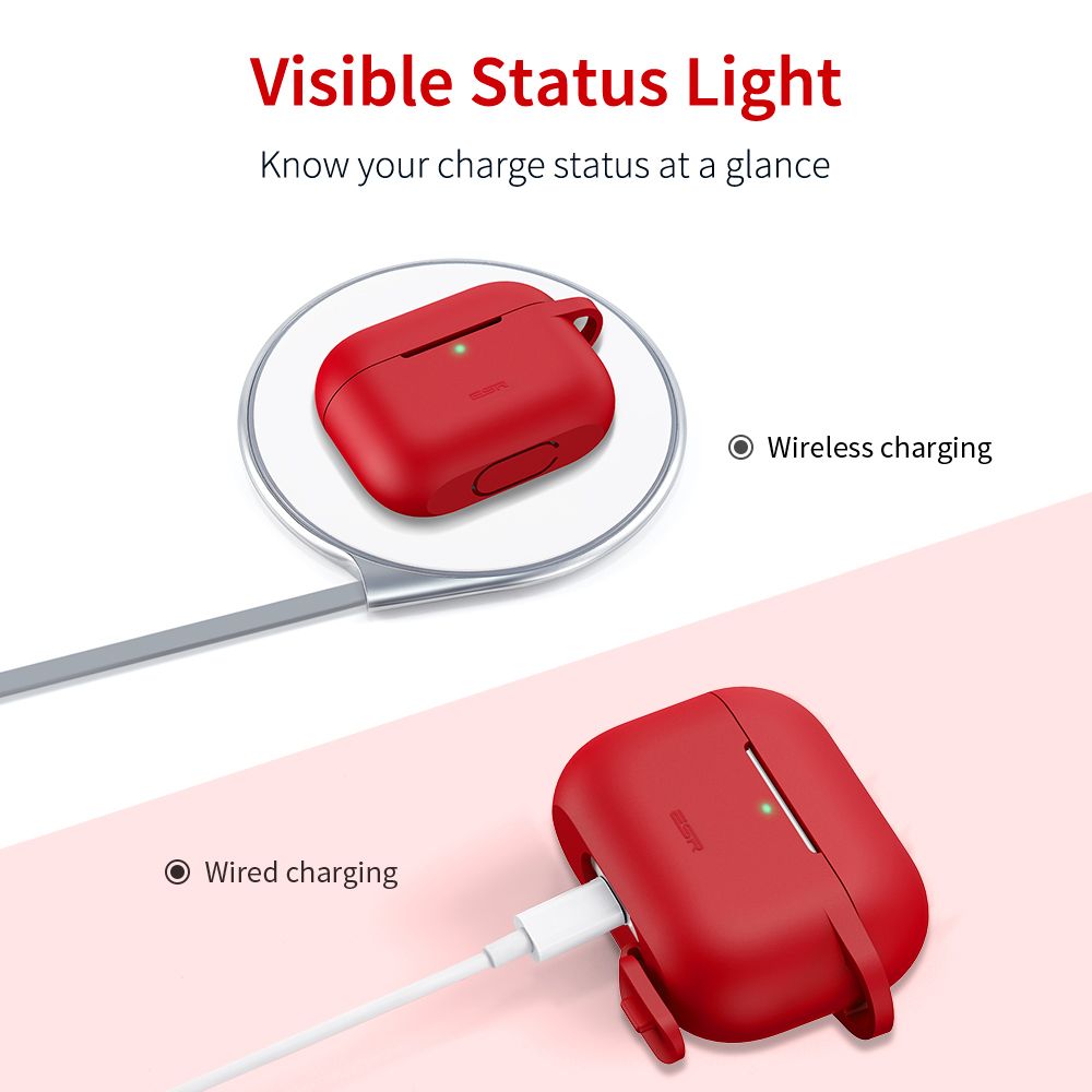 ESR AirPods Pro Bounce Series Case Red (4894240097861) APPLE AIRPODS ESR ESR AirPods Pro Bounce Series Case Red (4894240097861) - Image 8