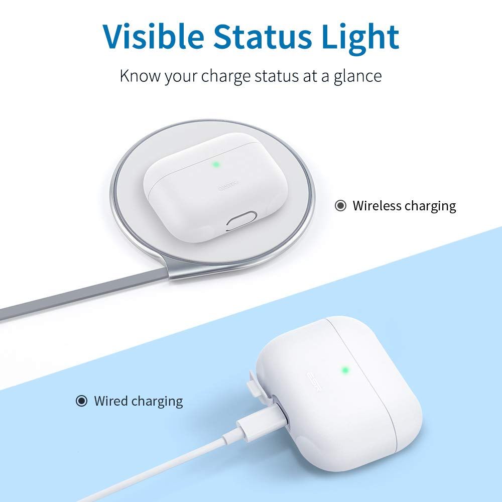 ESR AirPods Pro Silicone Breeze Plus Case White (4894240098127) APPLE AIRPODS ESR ESR AirPods Pro Silicone Breeze Plus Case White (4894240098127) - Image 4