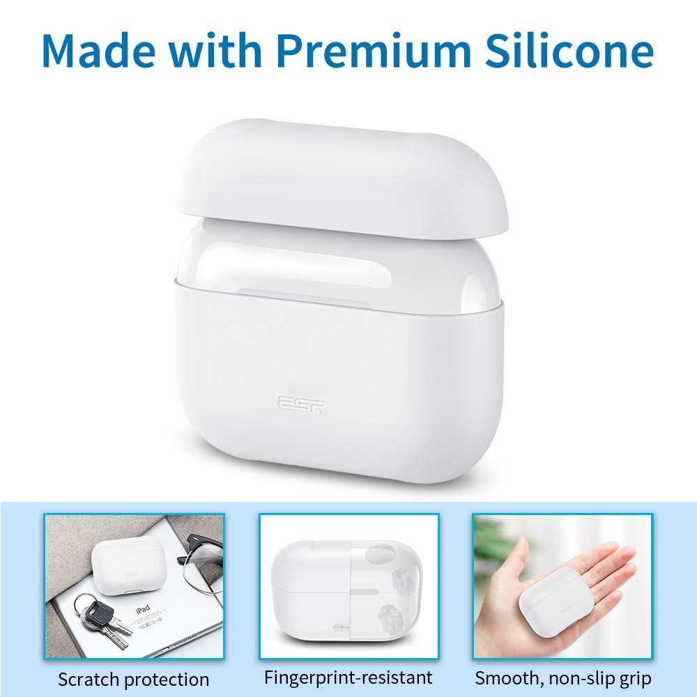 ESR AirPods Pro Silicone Breeze Plus Case White (4894240098127) APPLE AIRPODS ESR ESR AirPods Pro Silicone Breeze Plus Case White (4894240098127) - Image 2
