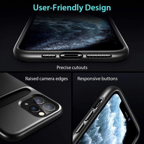 Alternative view of ESR iPhone 11 Pro Wallet Armor Black (4894240098165)