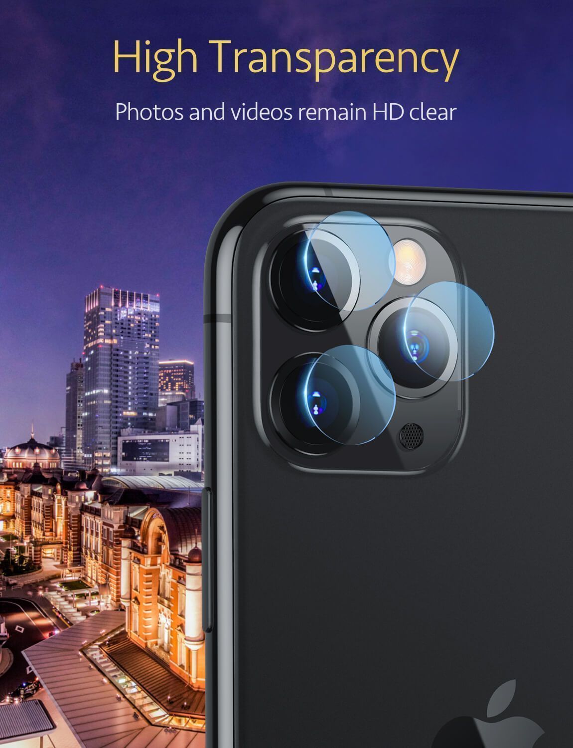 ESR Tempered Glass 9H Camera Lens iPhone 11 Pro/11 Pro Max (2-Pack) ΠΡΟΣΤΑΣΙΑ ΟΘΟΝΗΣ ESR ESR Tempered Glass 9H Camera Lens iPhone 11 Pro/11 Pro Max (2-Pack) - Image 4