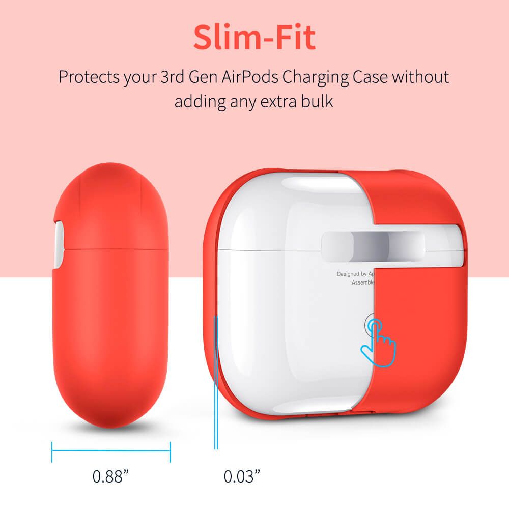 ESR AirPods Pro Silicone Breeze Plus Case Red (4894240105351) APPLE AIRPODS ESR ESR AirPods Pro Silicone Breeze Plus Case Red (4894240105351) - Image 2