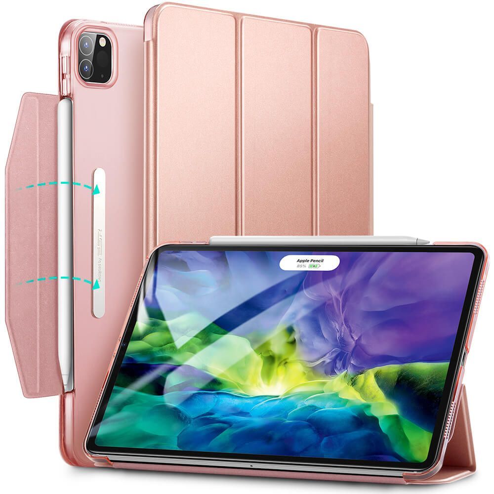 ESR Yippee Trifold with Clasp Rose Gold iPad Pro 11 2018/2020 ΘΗΚΕΣ ESR ESR Yippee Trifold with Clasp Rose Gold iPad Pro 11 2018/2020
