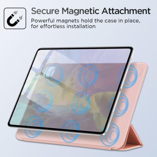 Alternative view of ESR Rebound Magnetic with Clasp Rose Gold iPad Pro 12,9 2021/2022