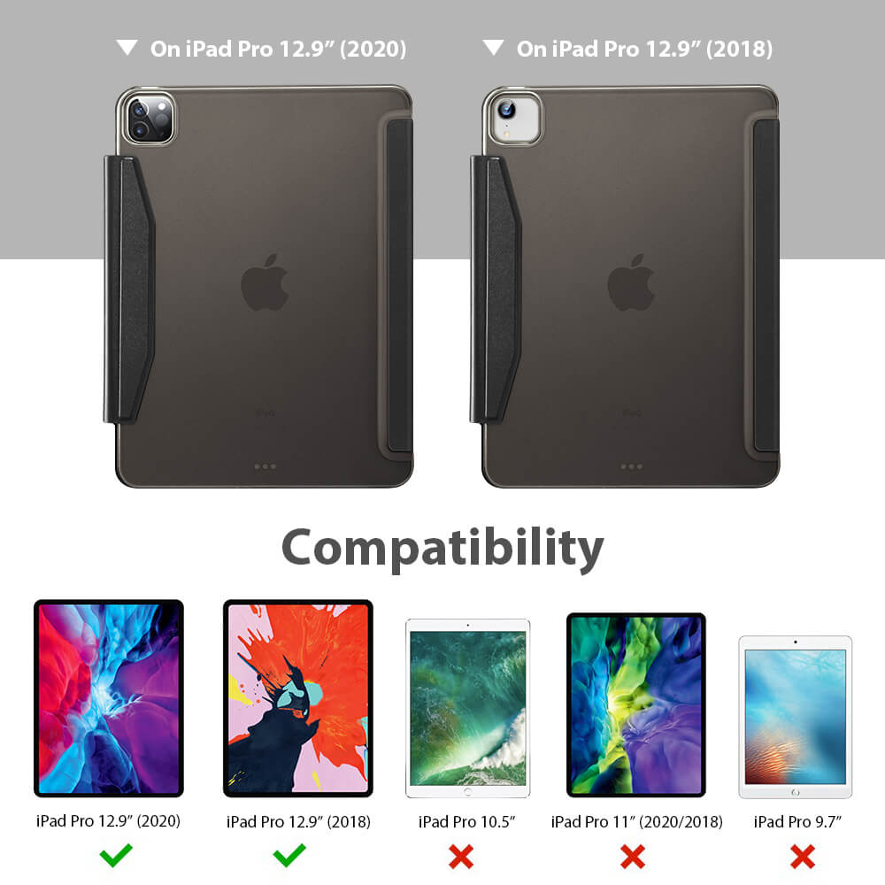 ESR Yippee Trifold with Clasp Jelly Black iPad Pro 12,9 2018/2020 STOCK OFFERS ESR ESR Yippee Trifold with Clasp Jelly Black iPad Pro 12,9 2018/2020 - Image 9