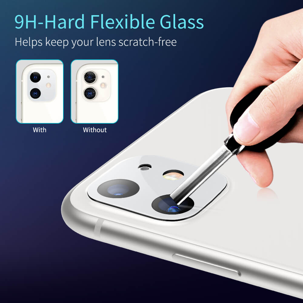 ESR Full Cover 9H Camera Glass iPhone 11 White ΠΡΟΣΤΑΣΙΑ ΟΘΟΝΗΣ ESR ESR Full Cover 9H Camera Glass iPhone 11 White - Image 4
