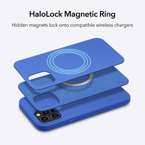 Alternative view of ESR iPhone 12 Pro Max Cloud HaloLock MagSafe Case Classic Blue