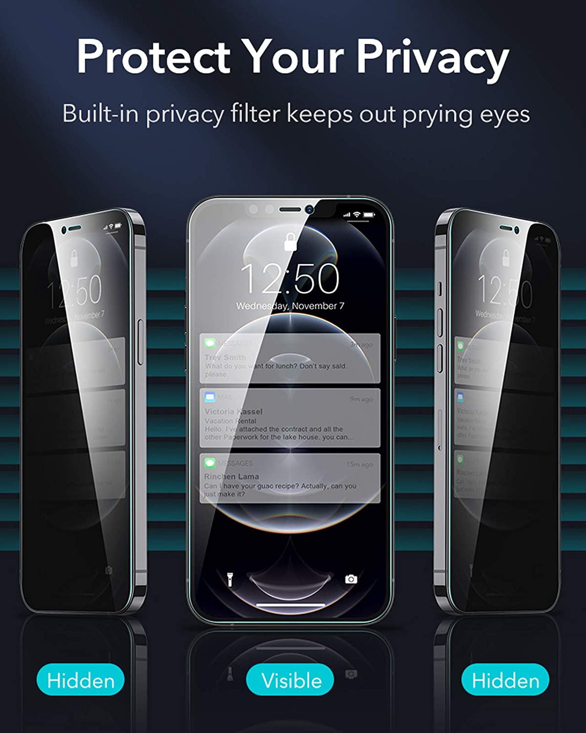 (2-Pack) ESR Privacy Tempered Glass iPhone 14/13/13 Pro/16e/17e (With Easy Installation Kit) ΠΡΟΣΤΑΣΙΑ ΟΘΟΝΗΣ ESR (2-Pack) ESR Privacy Tempered Glass iPhone 14/13/13 Pro/16e/17e (With Easy Installation Kit) - Image 5