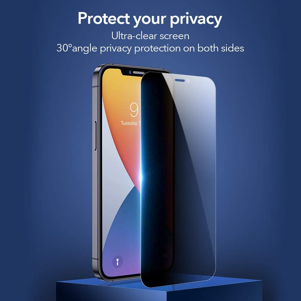 (2-Pack) ESR Privacy Tempered Glass iPhone 14/13/13 Pro/16e/17e (With Easy Installation Kit) ΠΡΟΣΤΑΣΙΑ ΟΘΟΝΗΣ ESR (2-Pack) ESR Privacy Tempered Glass iPhone 14/13/13 Pro/16e/17e (With Easy Installation Kit) - Image 9