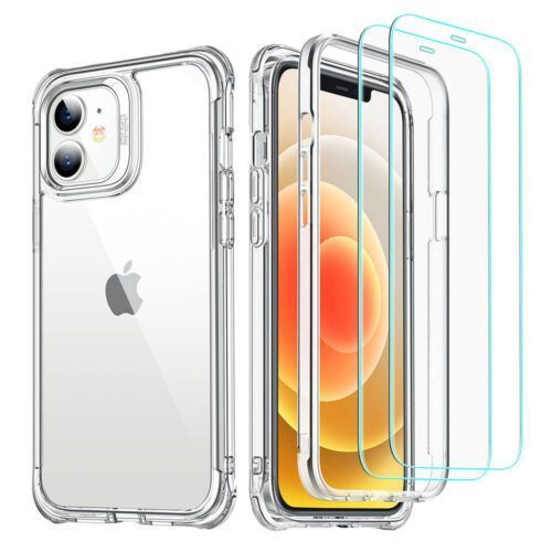 ESR iPhone 12 mini Alliance 360 Case with 2 Tempered Glasses Clear (4894240121672) STOCK OFFERS ESR ESR iPhone 12 mini Alliance 360 Case with 2 Tempered Glasses Clear (4894240121672)