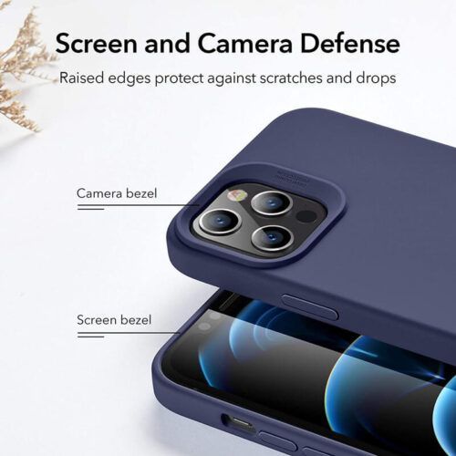 Alternative view of ESR iPhone 12/12 Pro Cloud Case Midnight Blue