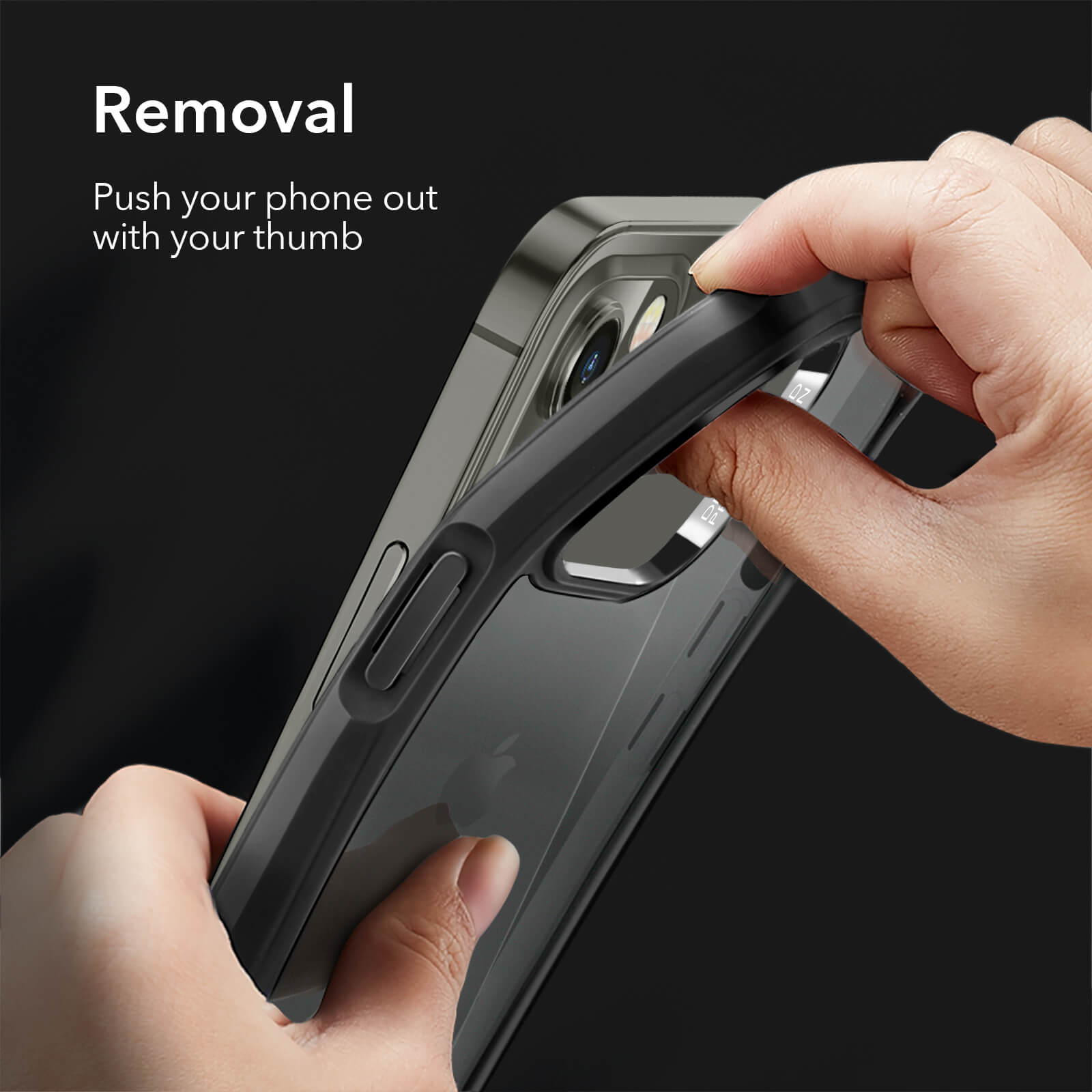 ESR iPhone 12 Pro Max Ice Shield Clear Black (4894240122204) STOCK OFFERS ESR ESR iPhone 12 Pro Max Ice Shield Clear Black (4894240122204) - Image 3