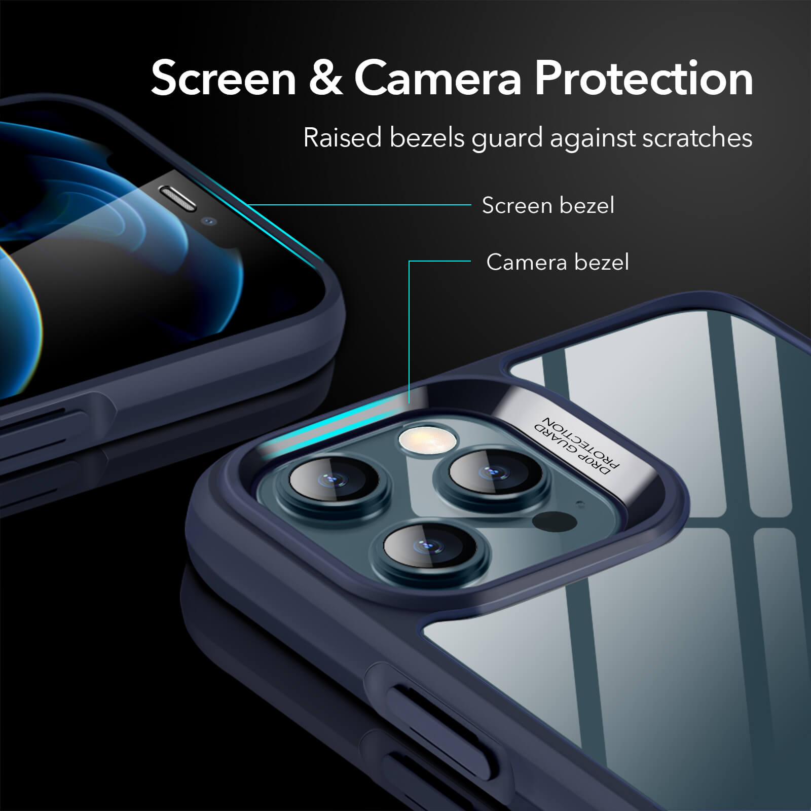 ESR iPhone 12 Pro Max Ice Shield Clear Blue (4894240122211) STOCK OFFERS ESR ESR iPhone 12 Pro Max Ice Shield Clear Blue (4894240122211) - Image 3