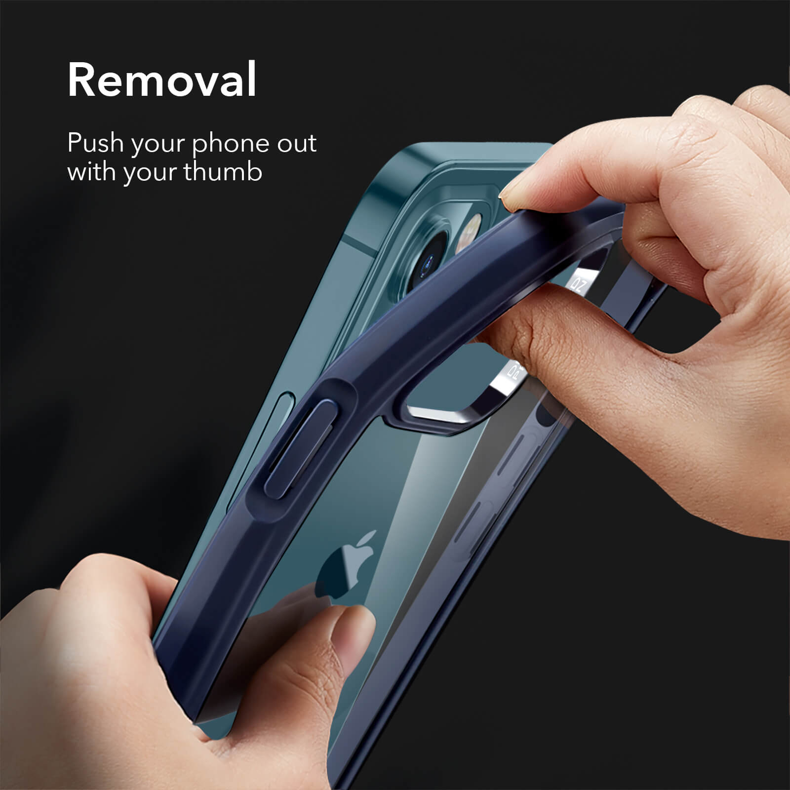 ESR iPhone 12 Pro Max Ice Shield Clear Blue (4894240122211) STOCK OFFERS ESR ESR iPhone 12 Pro Max Ice Shield Clear Blue (4894240122211) - Image 6