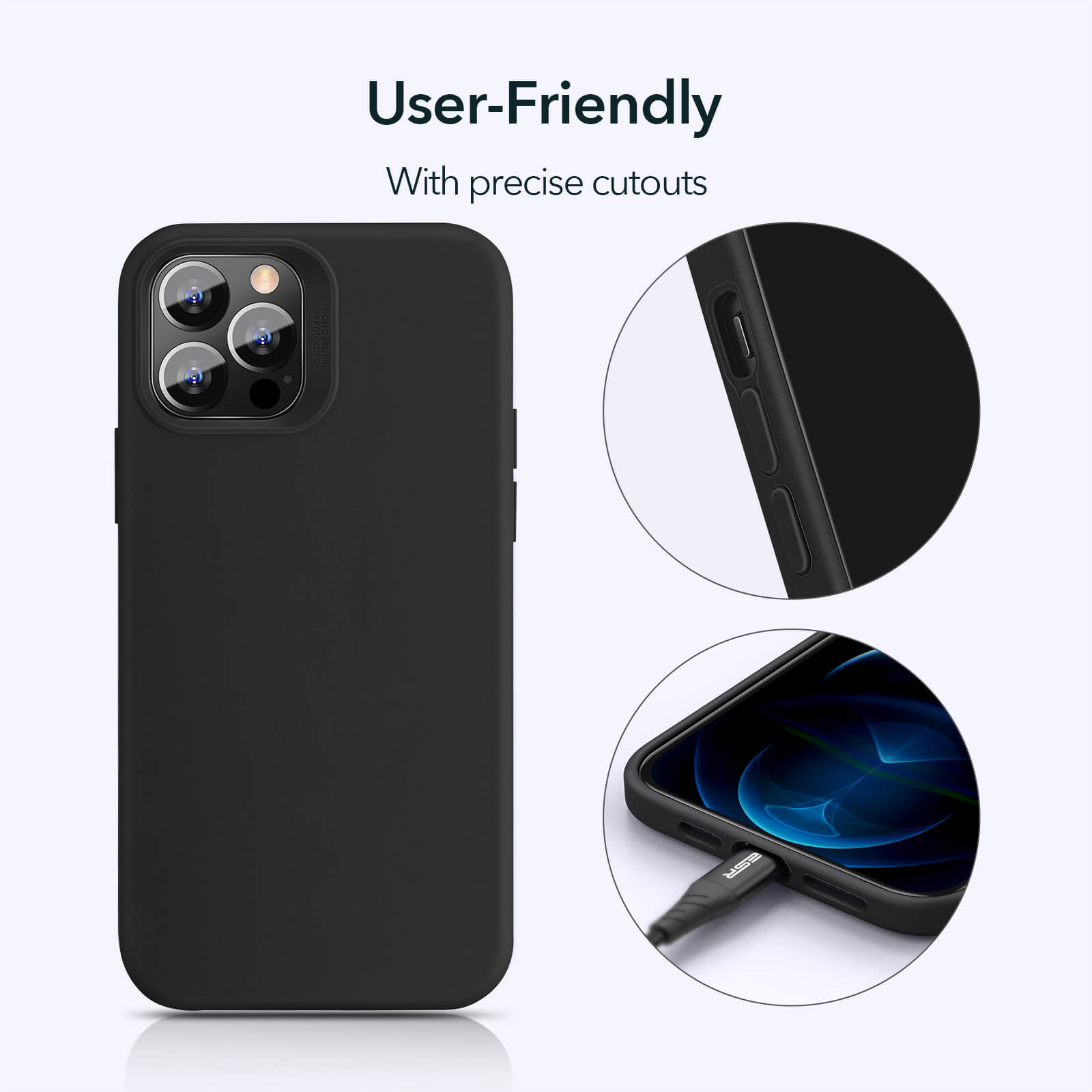 ESR iPhone 12 Pro Max Cloud Case Black STOCK OFFERS ESR ESR iPhone 12 Pro Max Cloud Case Black - Image 4