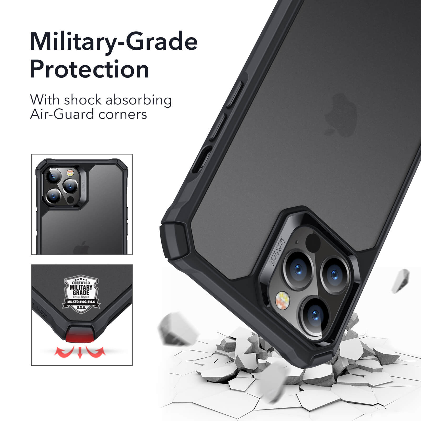 ESR iPhone 12/12 Pro Air Armor Clear Black (4894240121955) ΘΗΚΕΣ ESR ESR iPhone 12/12 Pro Air Armor Clear Black (4894240121955) - Image 3
