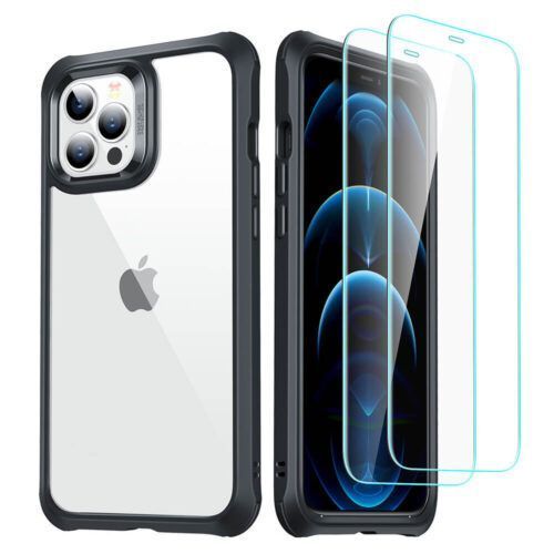 ESR iPhone 12/12 Pro Alliance 360 Case with 2 Tempered Glasses Black (4894240121986) ΘΗΚΕΣ ESR ESR iPhone 12/12 Pro Alliance 360 Case with 2 Tempered Glasses Black (4894240121986)