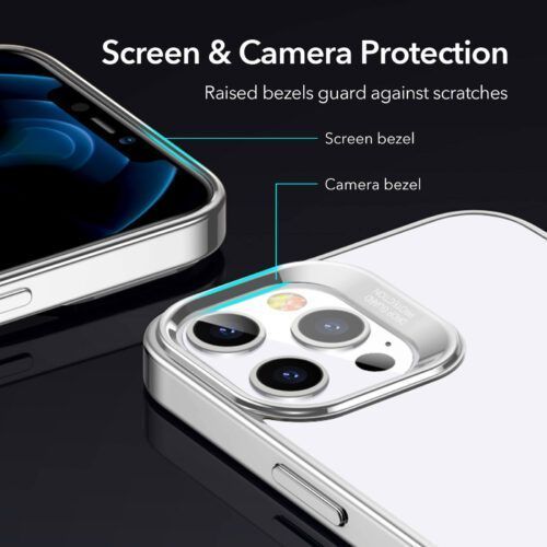 Alternative view of ESR iPhone 12/12 Pro Halo Case Silver