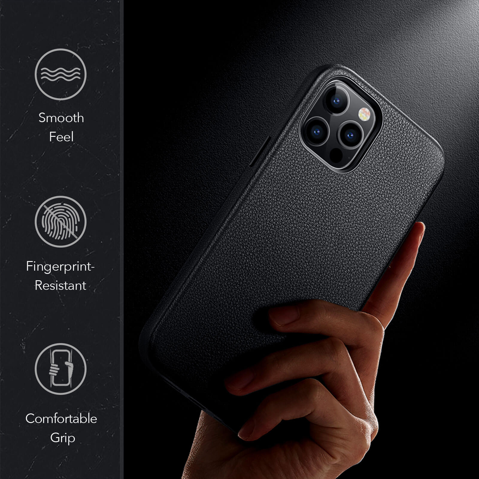 ESR iPhone 12 Pro Max Metro Premium Leather Black STOCK OFFERS ESR ESR iPhone 12 Pro Max Metro Premium Leather Black - Image 9
