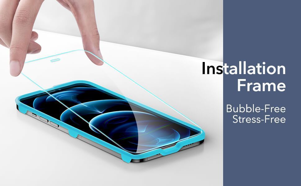 ESR Premium Quality Tempered Glass iPhone 12 Pro Max (With Easy Installation Frame) ΠΡΟΣΤΑΣΙΑ ΟΘΟΝΗΣ ESR ESR Premium Quality Tempered Glass iPhone 12 Pro Max (With Easy Installation Frame) - Image 8