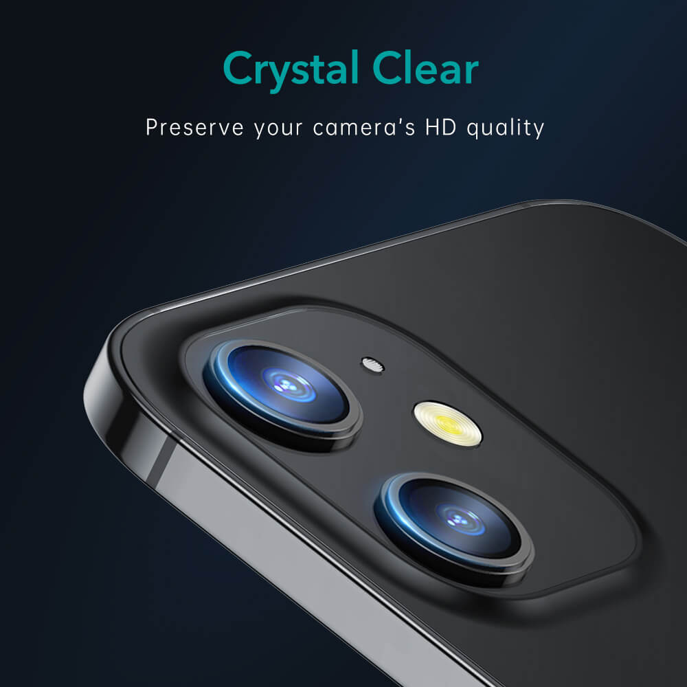 ESR Full Cover 9H Camera Glass iPhone 12 mini Black (2-Pack) ΠΡΟΣΤΑΣΙΑ ΟΘΟΝΗΣ ESR ESR Full Cover 9H Camera Glass iPhone 12 mini Black (2-Pack) - Image 3
