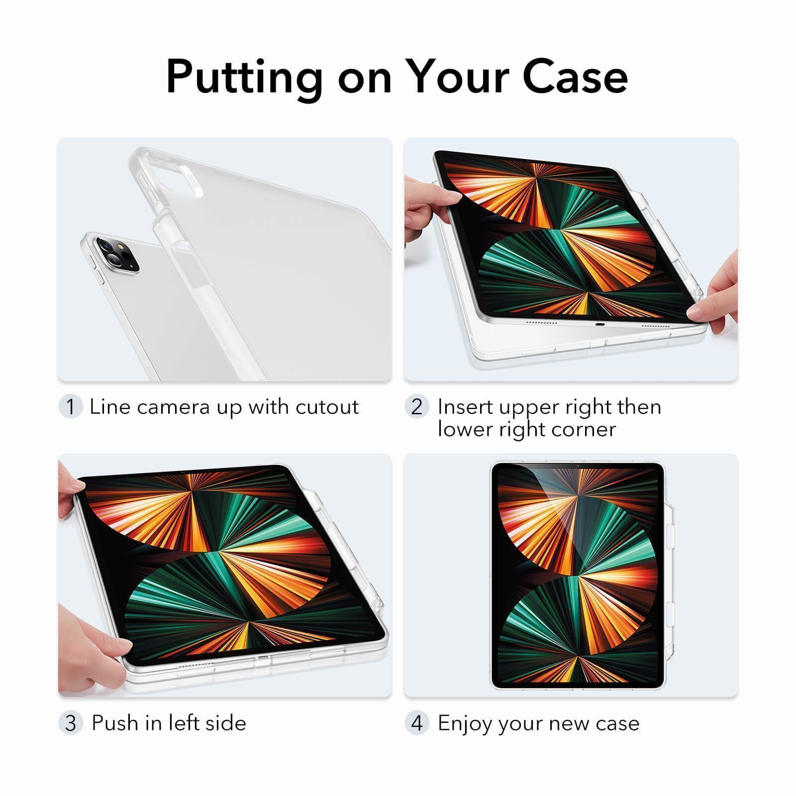ESR Project Zero Pencil Soft Case Matte Clear iPad Pro 12,9 2021/2022 ΘΗΚΕΣ ESR ESR Project Zero Pencil Soft Case Matte Clear iPad Pro 12,9 2021/2022 - Image 3