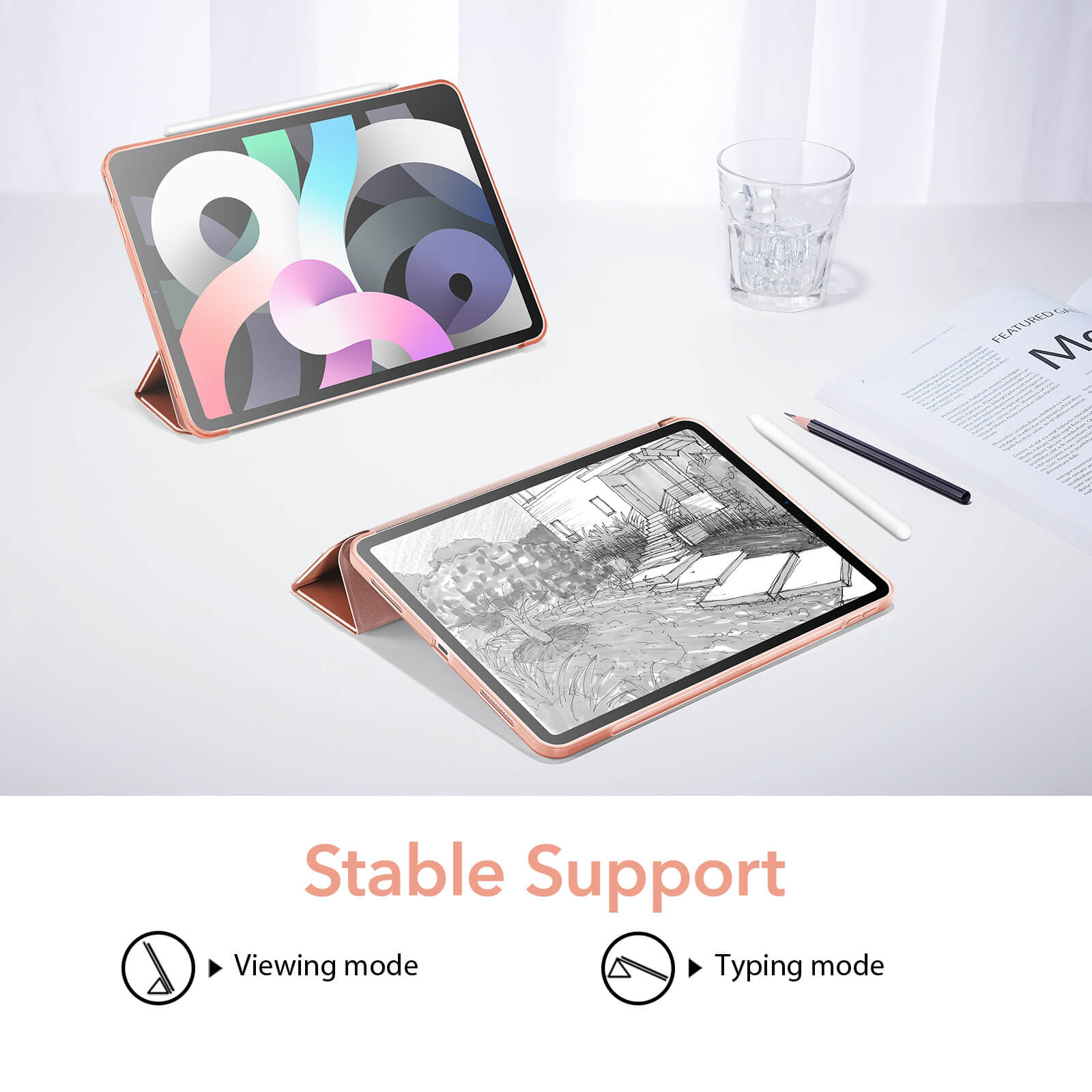 ESR Rebound Slim Series Rose Gold iPad Air 4/5/Air 11 ΘΗΚΕΣ ESR ESR Rebound Slim Series Rose Gold iPad Air 4/5/Air 11 - Image 7