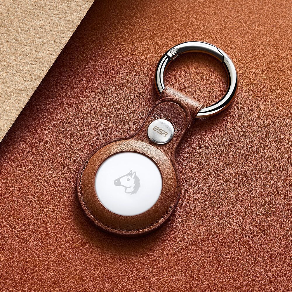 ESR AirTag Metro Leather Keychain Case Brown ΘΗΚΕΣ ESR ESR AirTag Metro Leather Keychain Case Brown - Image 12