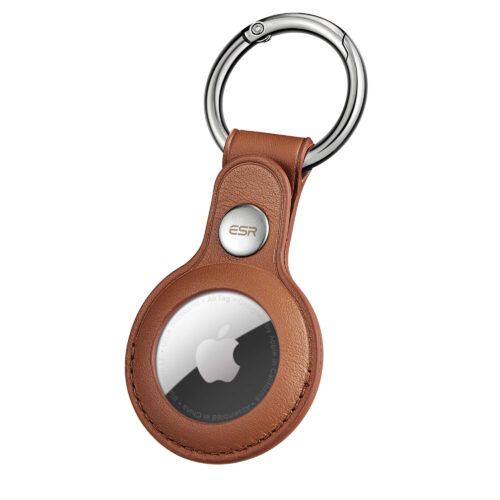 ESR AirTag Metro Leather Keychain Case Brown ΘΗΚΕΣ ESR ESR AirTag Metro Leather Keychain Case Brown