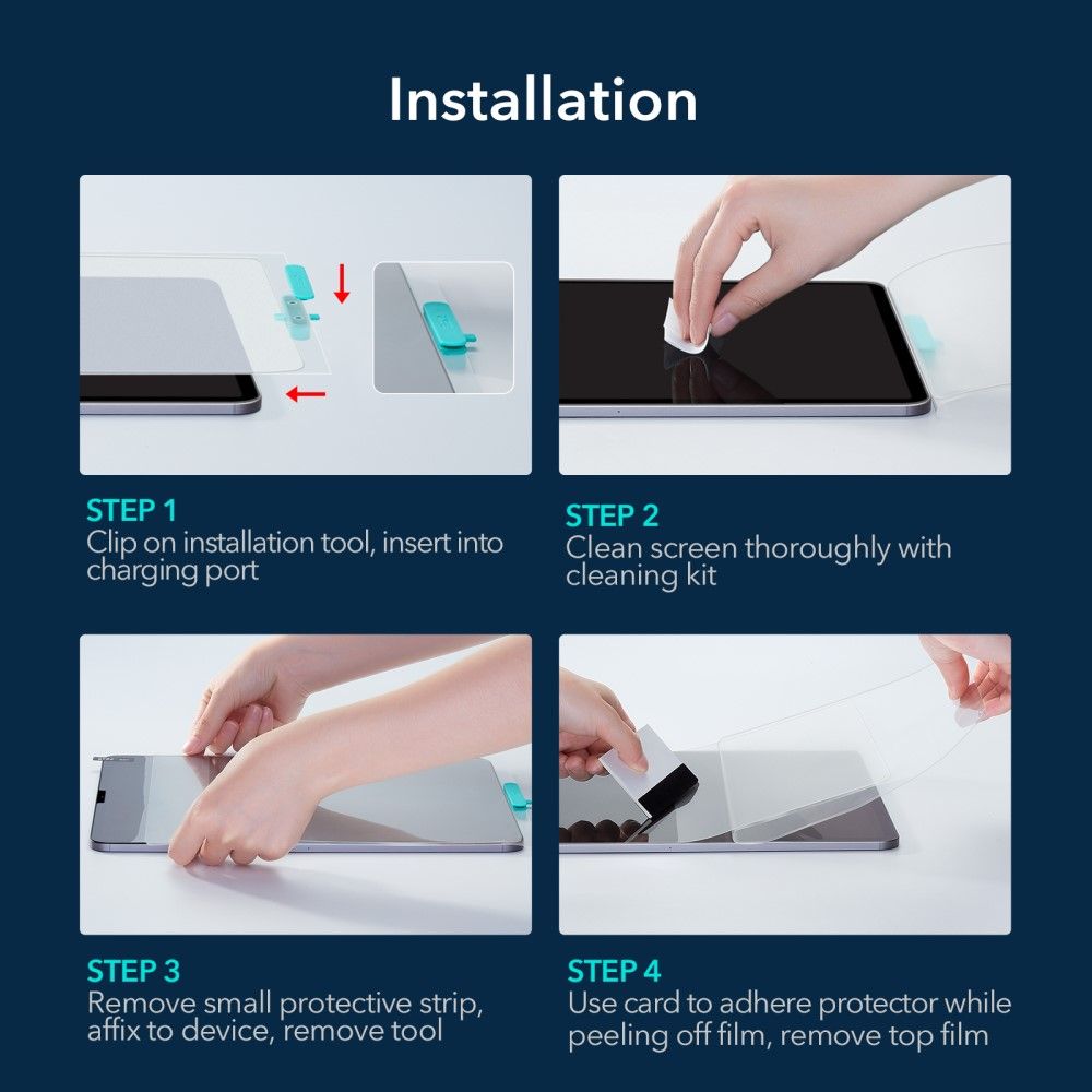 ESR Screen Protector Paper Feel iPad Pro 12,9 (With Easy Installation Frame) ΠΡΟΣΤΑΣΙΑ ΟΘΟΝΗΣ ESR ESR Screen Protector Paper Feel iPad Pro 12,9 (With Easy Installation Frame) - Image 5