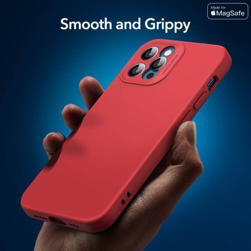 Alternative view of ESR iPhone 12 Pro Max Cloud Case Red MagSafe Certified