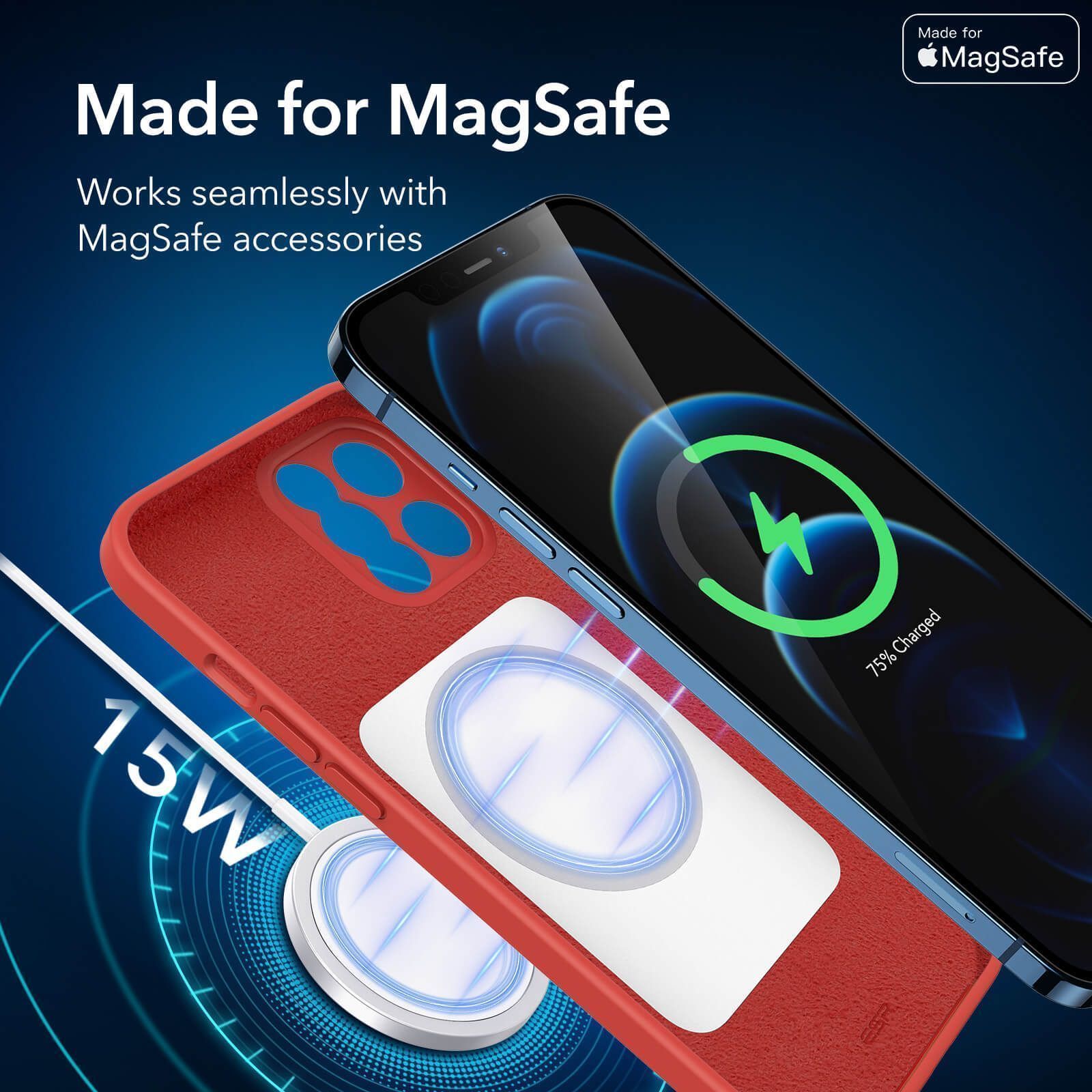 Θήκη ESR iPhone 12 Pro Cloud Red MagSafe Certified ΘΗΚΕΣ ESR Θήκη ESR iPhone 12 Pro Cloud Red MagSafe Certified - Image 4