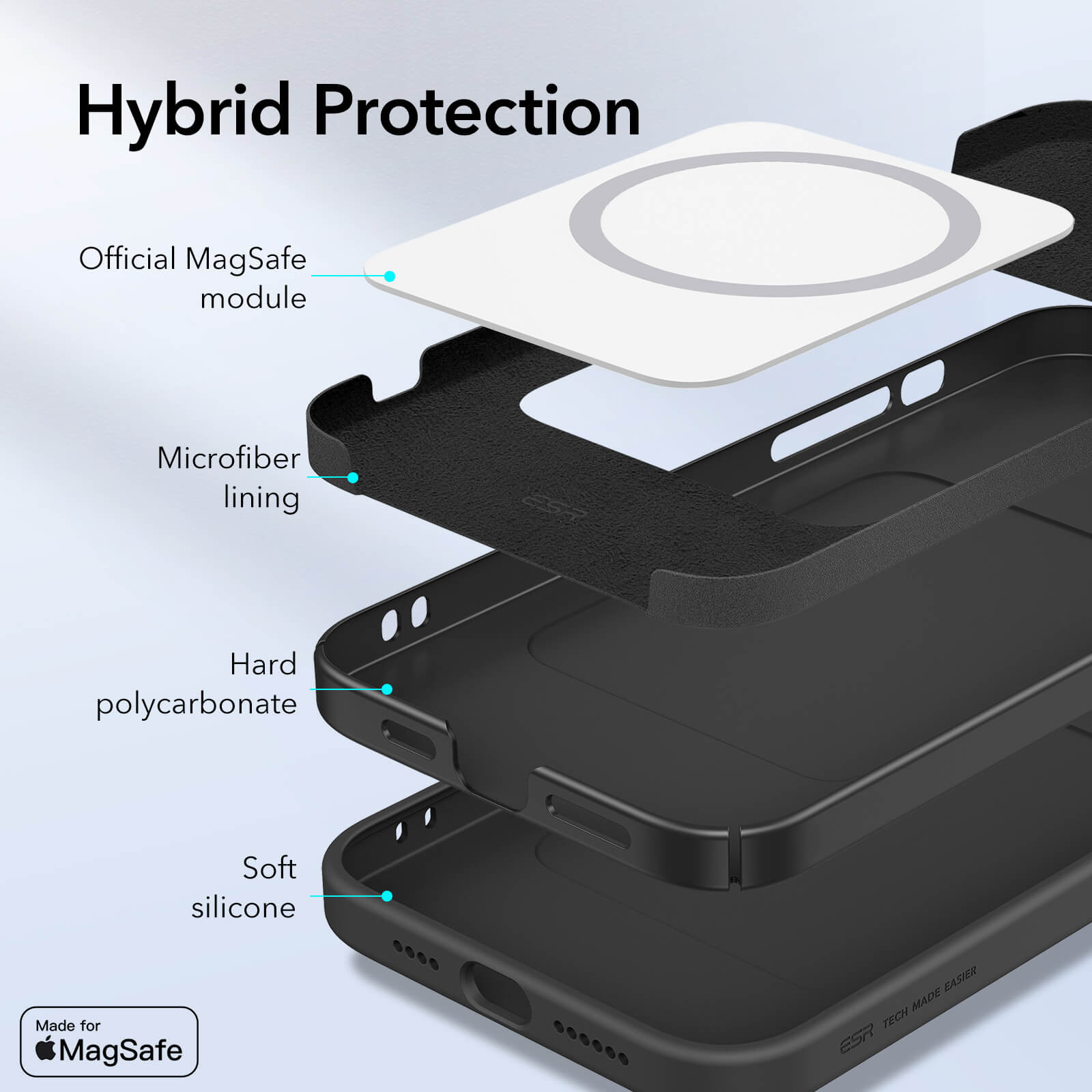 ESR iPhone 12 Pro Max Cloud Case Black MagSafe Certified STOCK OFFERS ESR ESR iPhone 12 Pro Max Cloud Case Black MagSafe Certified - Image 6