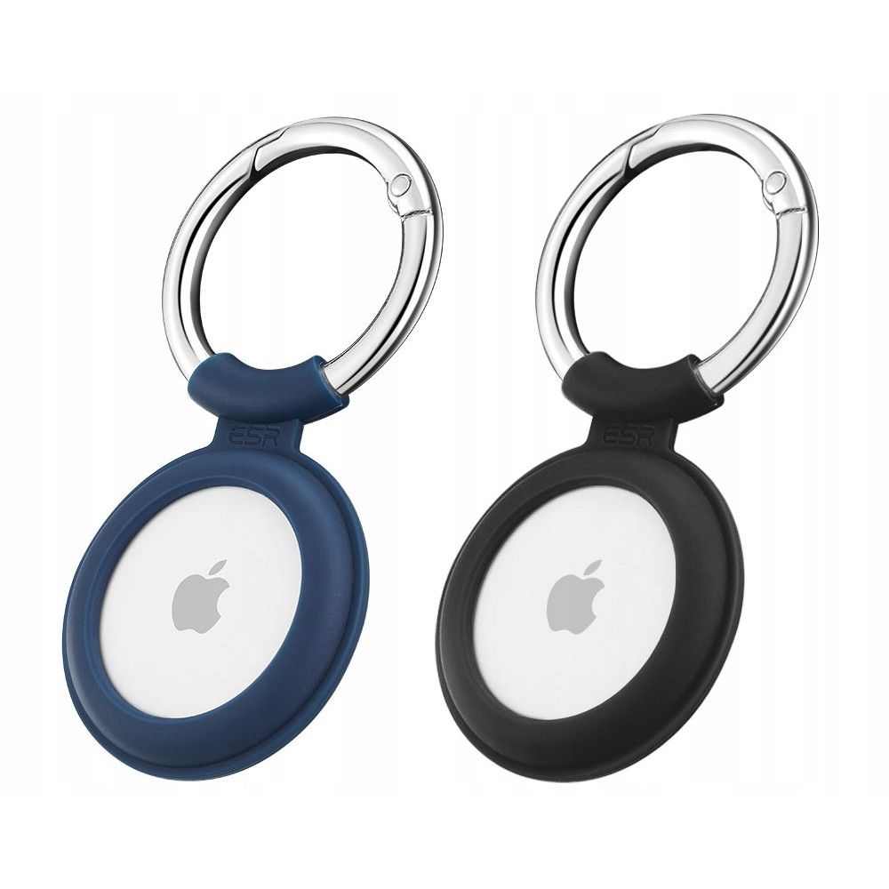 (2 Pack) ESR AirTag Cloud Silicone Keychain Case Blue & Black ΘΗΚΕΣ ESR (2 Pack) ESR AirTag Cloud Silicone Keychain Case Blue & Black