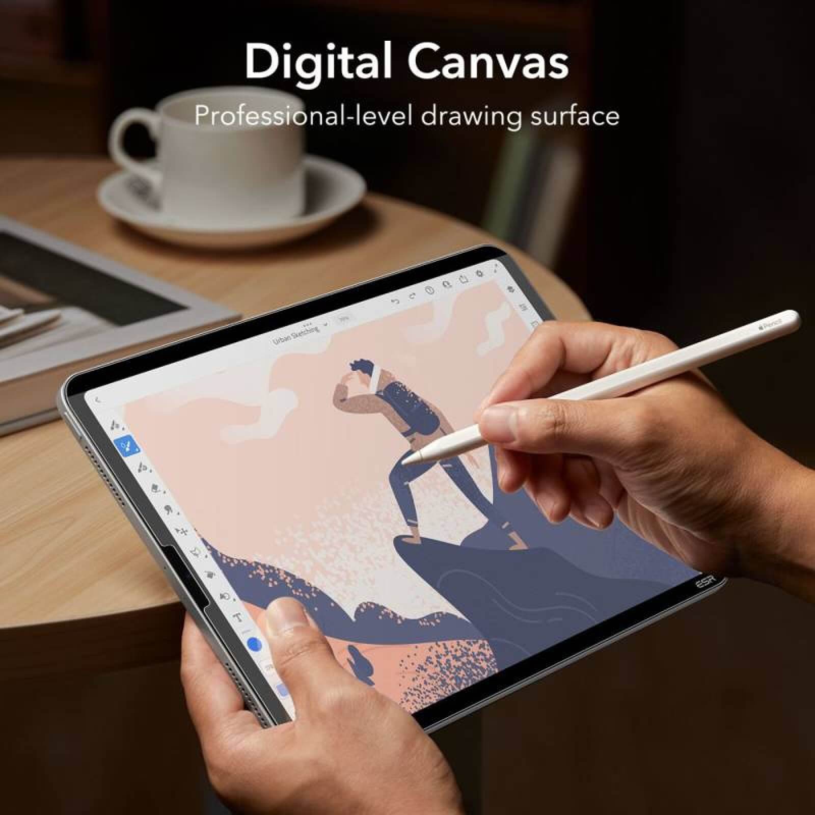 ESR Paper Feel Magnetic Screen Protector iPad Pro 12,9 ΠΡΟΣΤΑΣΙΑ ΟΘΟΝΗΣ ESR ESR Paper Feel Magnetic Screen Protector iPad Pro 12,9 - Image 2