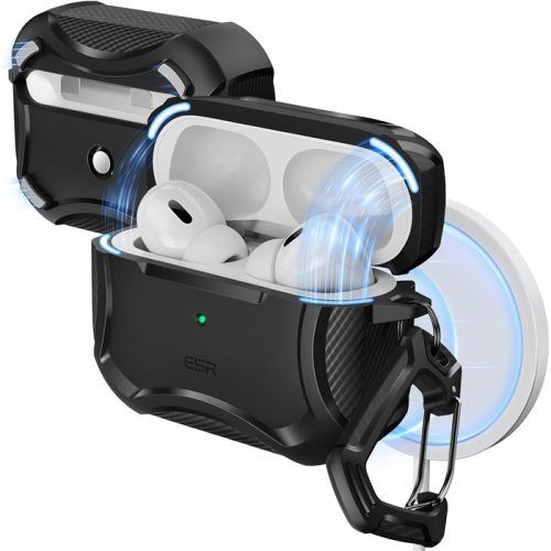 ESR AirPods Pro Cyber Armor Case Black (Magsafe Compatible) APPLE AIRPODS ESR ESR AirPods Pro Cyber Armor Case Black (Magsafe Compatible)