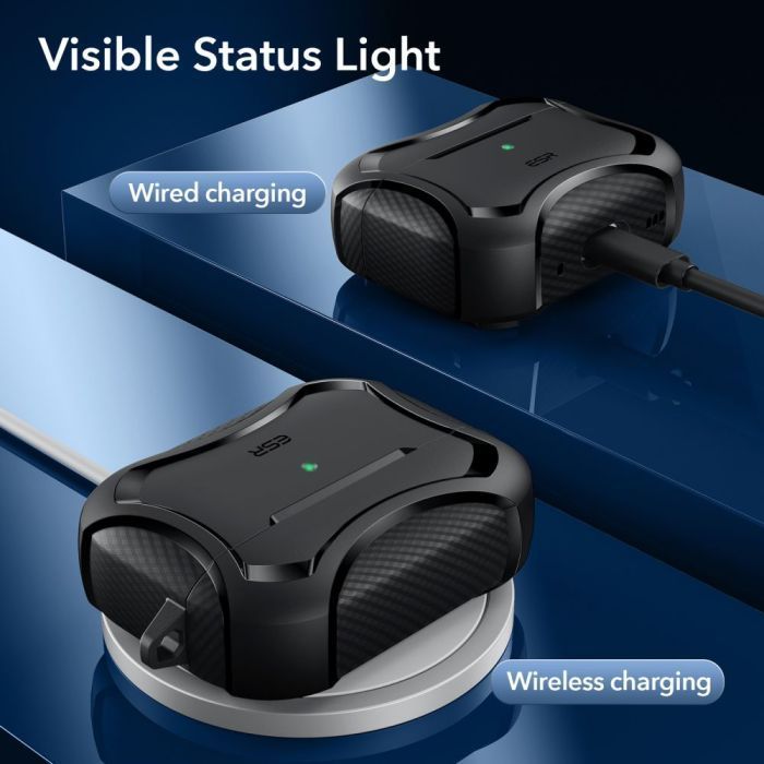ESR AirPods Pro Cyber Armor Case Black (Magsafe Compatible) APPLE AIRPODS ESR ESR AirPods Pro Cyber Armor Case Black (Magsafe Compatible) - Image 7
