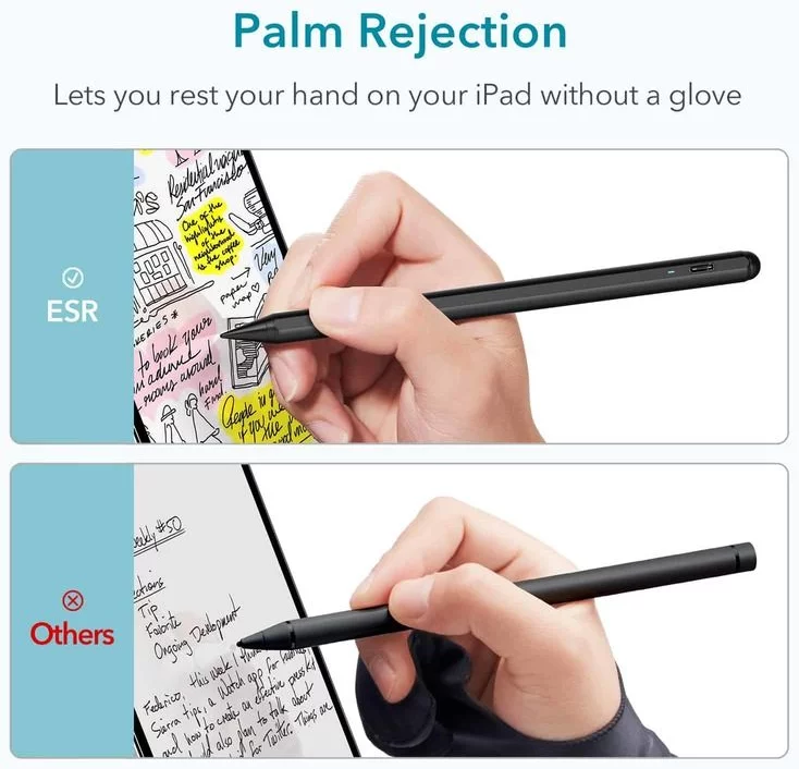 ESR Digital iPad Stylus Pencil with Magnetic Attachment Black GADGETS ESR ESR Digital iPad Stylus Pencil with Magnetic Attachment Black - Image 3