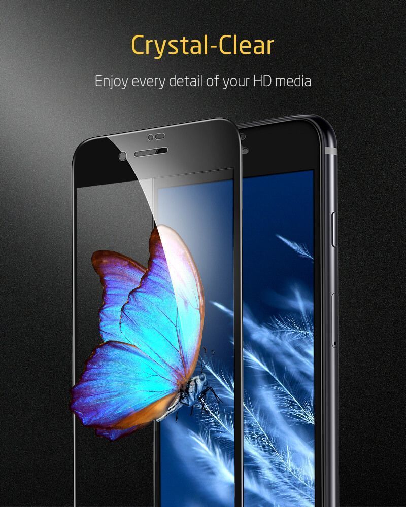 ESR Premium Quality Full Cover Tempered Glass iPhone 7/8 Black ΠΡΟΣΤΑΣΙΑ ΟΘΟΝΗΣ ESR ESR Premium Quality Full Cover Tempered Glass iPhone 7/8 Black - Image 5