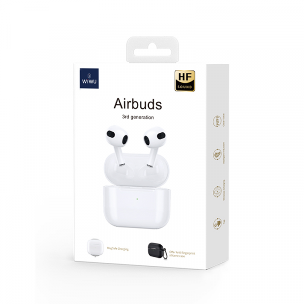 WiWU TWS Wireless Airbuds 3 SE White Magsafe STOCK OFFERS WIWU WiWU TWS Wireless Airbuds 3 SE White Magsafe - Image 4