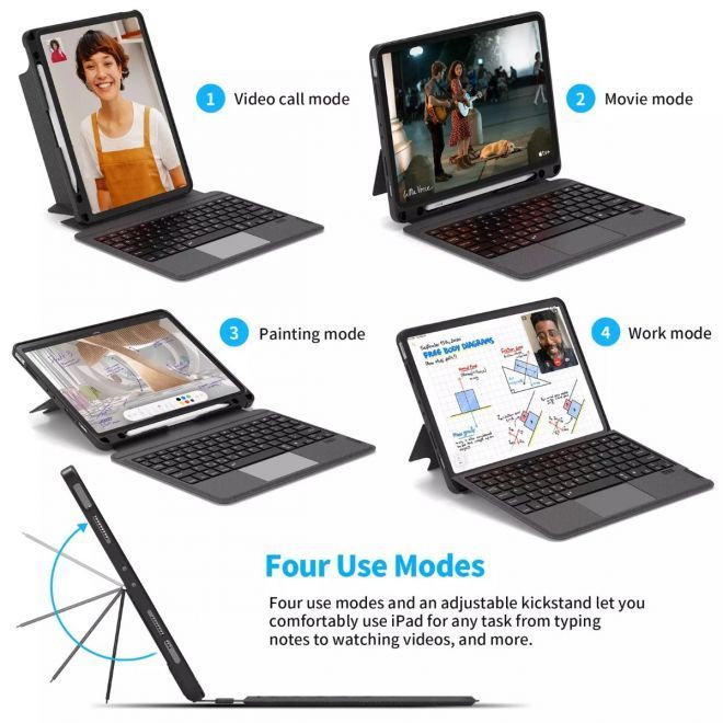 WiWU Mag Touch Keyboard Case iPad 10,2 2019/2020/2021 ΘΗΚΕΣ WIWU WiWU Mag Touch Keyboard Case iPad 10,2 2019/2020/2021 - Image 2