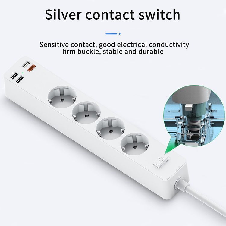 WiWU PD20W Power Strip White (U01EU) GADGETS WIWU WiWU PD20W Power Strip White (U01EU) - Image 5