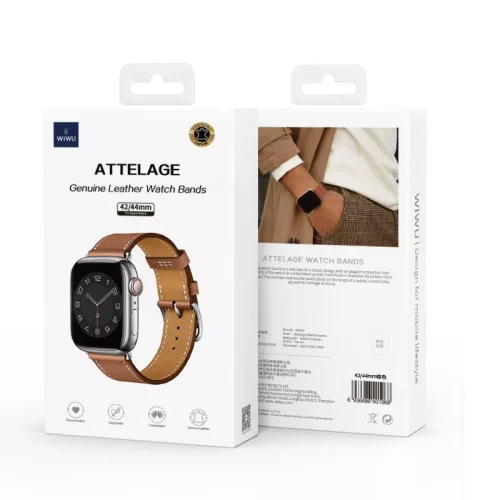 Alternative view of WiWU Attelage Genuine Leather Band Apple Watch 38/40/41/42mm Series 10 2024
