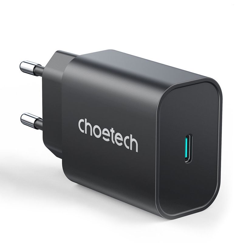 Choetech Wall Charger PD PPS USB Type-C 25W Black (PD6003-EU) ΑΞΕΣΟΥΑΡ Choetech Choetech Wall Charger PD PPS USB Type-C 25W Black (PD6003-EU)