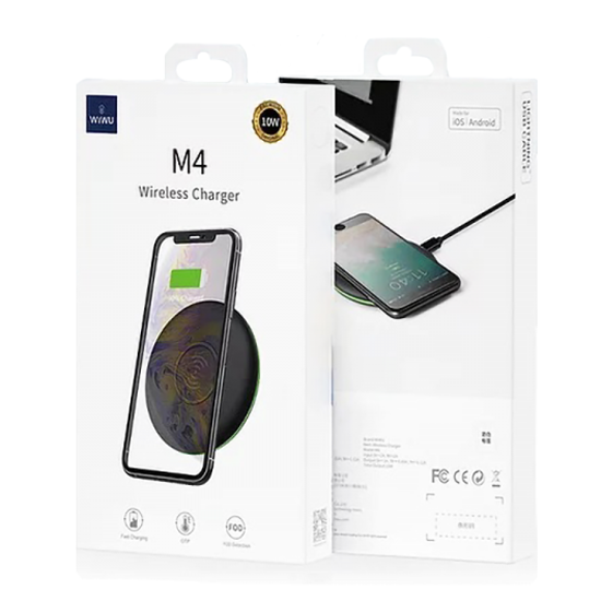 WiWU Wireless Charging Dock Black 10W (M4) ΑΞΕΣΟΥΑΡ WIWU WiWU Wireless Charging Dock Black 10W (M4)