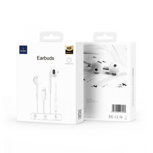 WiWU Earbuds Lightning Connector HF Sound White (EB302) ΑΚΟΥΣΤΙΚΑ-BLUETOOTH WIWU WiWU Earbuds Lightning Connector HF Sound White (EB302)