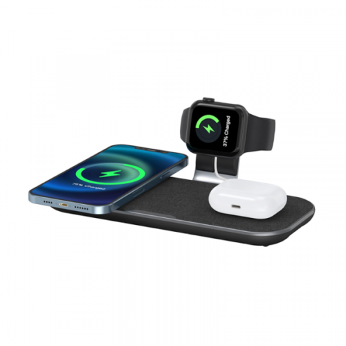 WiWU 3 in 1 Wireless Charging Station 15W (PA3IN1B)