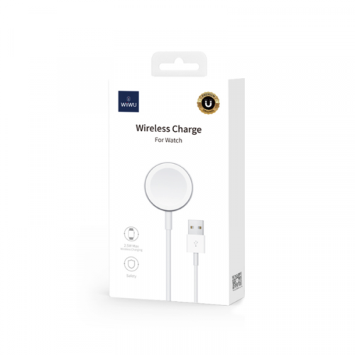 Alternative view of WiWU Apple Watch Magnetic Charger White (M7)